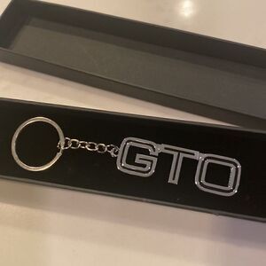 Rhino Tuning Pontiac GTO Keyring Keychain Silver Colored with Black Detail NEW